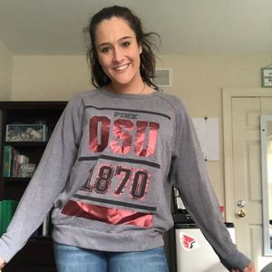 PINK Ohio State Crew Neck